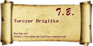 Turczer Brigitta névjegykártya